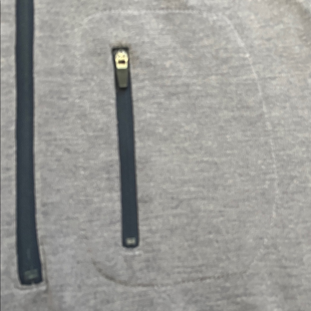 Free Fly Performance Quarter Zip Pullover Gray/Blue Size M - Picture 4 of 8